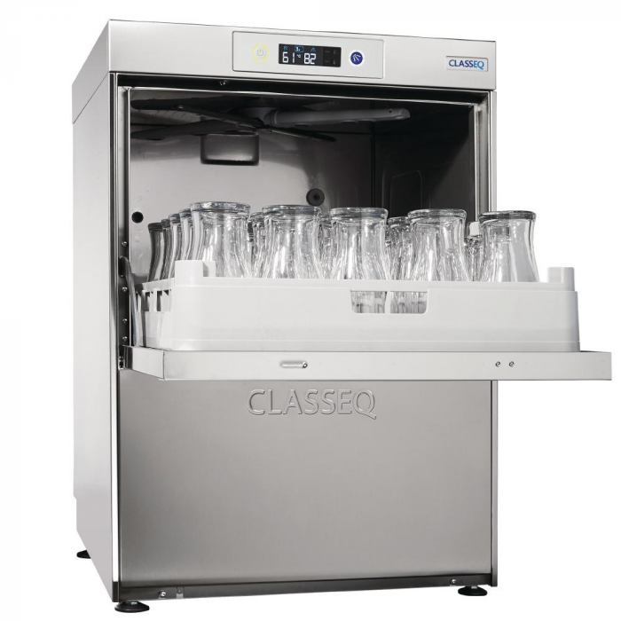 Classeq DUO Glasswasher 500mm Integrated Water Softener